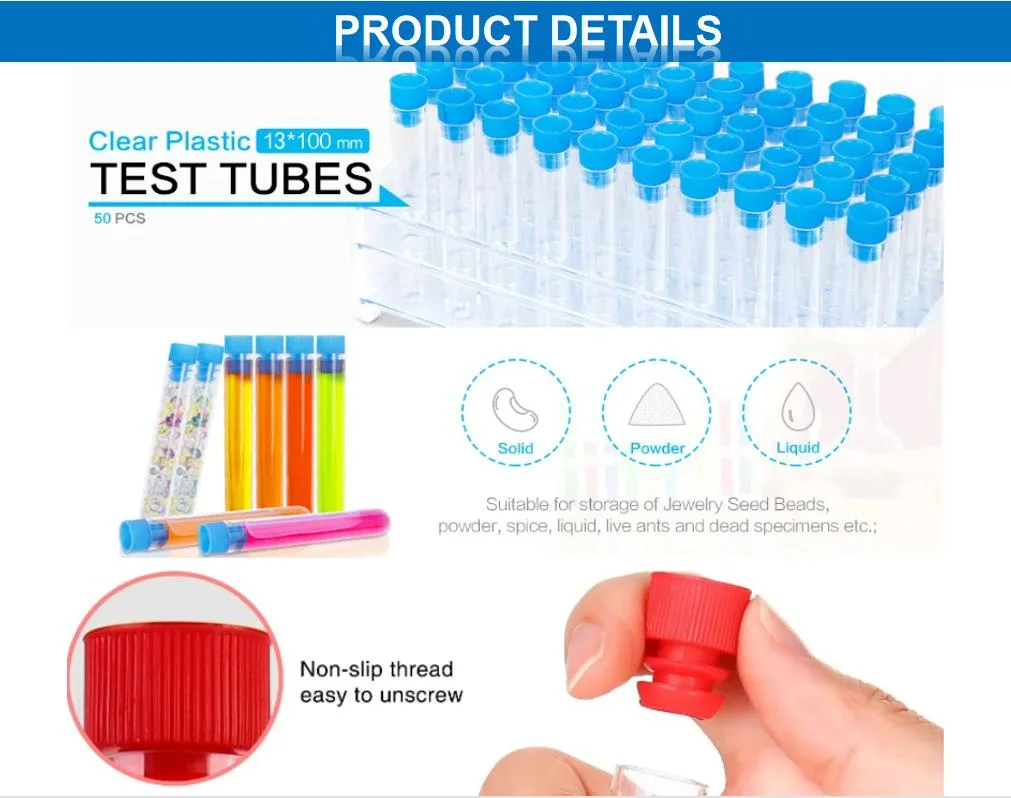 Lab 30mm Borosilicate Glass Fermentation Test Tube