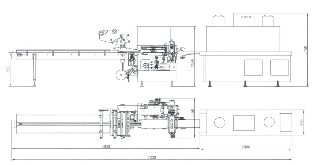 Tableware High Efficiency and Fast Automatic Heat Shrink Packaging Machine Shrinkable Wrapping Machinery